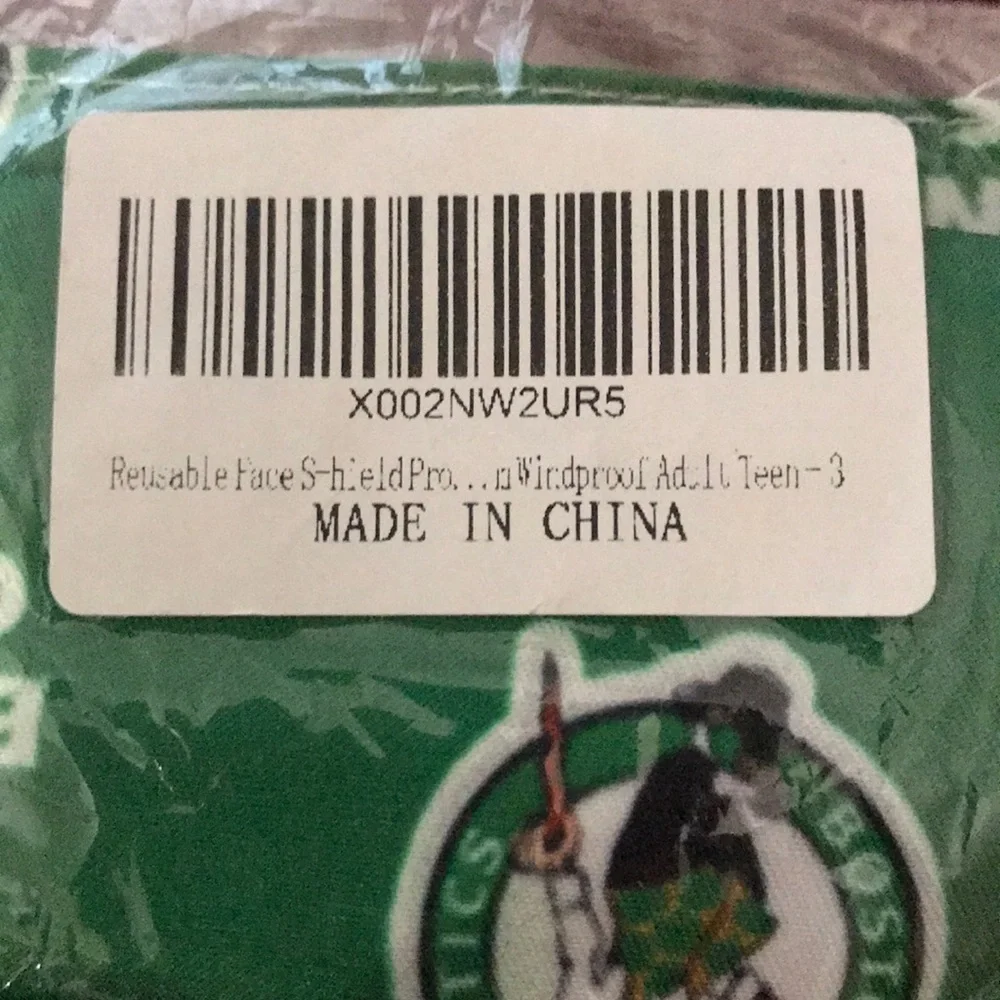 6/$20 New Boston Celtics face with adjustable ears